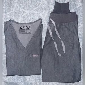 Figs Scrubs Set Color GRAPHITE (XXS Catarina & Petite XXS Zamora Jogger)